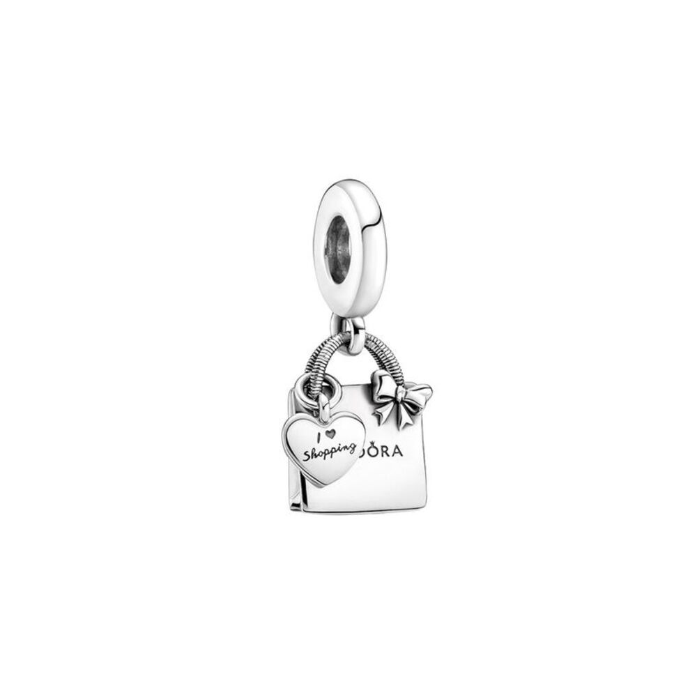 Pandora Moments Silver Shopping Bag Dangle Charm